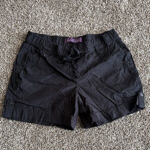 Gloria Vanderbilt Black Cargo Shorts